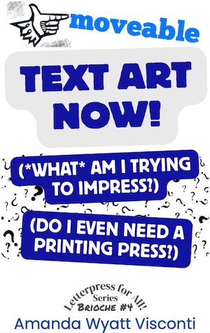 Cover of zine titled 'Movable text art now!'